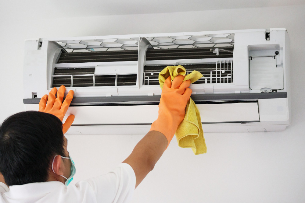 AC coil cleaning